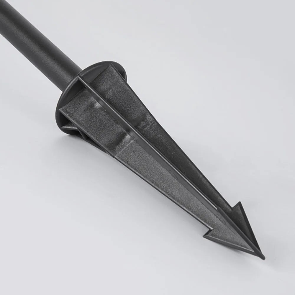 Drex Contemporary Metal Cap-Shaped Outdoor Path Light, Black - Neutralighting
