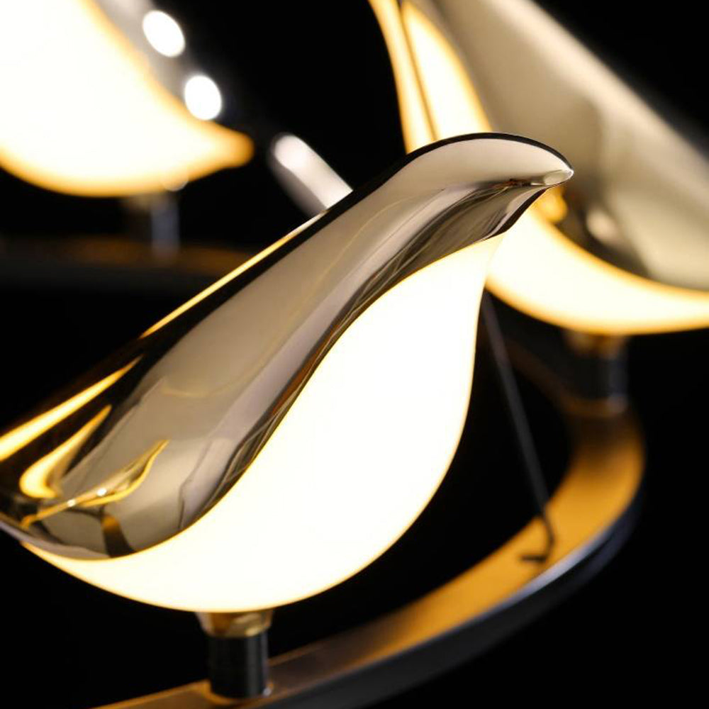 Arisha Modern Bird Pendant Light, Gold & Black, 2 Style - Neutralighting