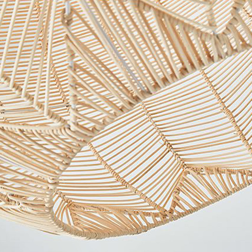 Ritta Designer Round Handmade Rattan Pendant Light, Dining Room - Neutralighting