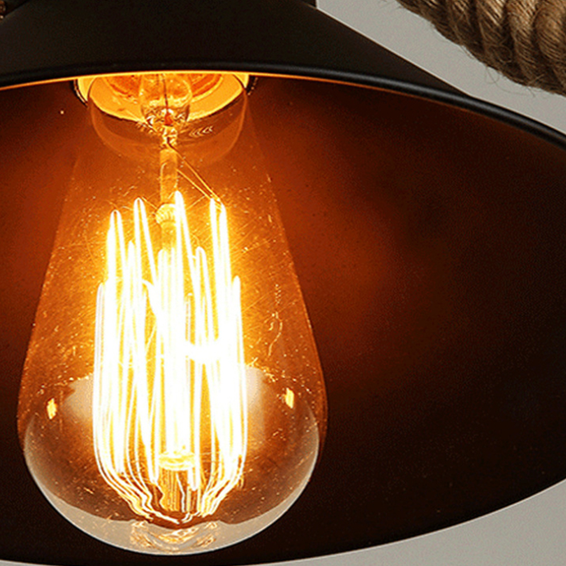 Epoch Vintage LED Black Pendant Light Metal Dining Room/Cafe - Neutralighting