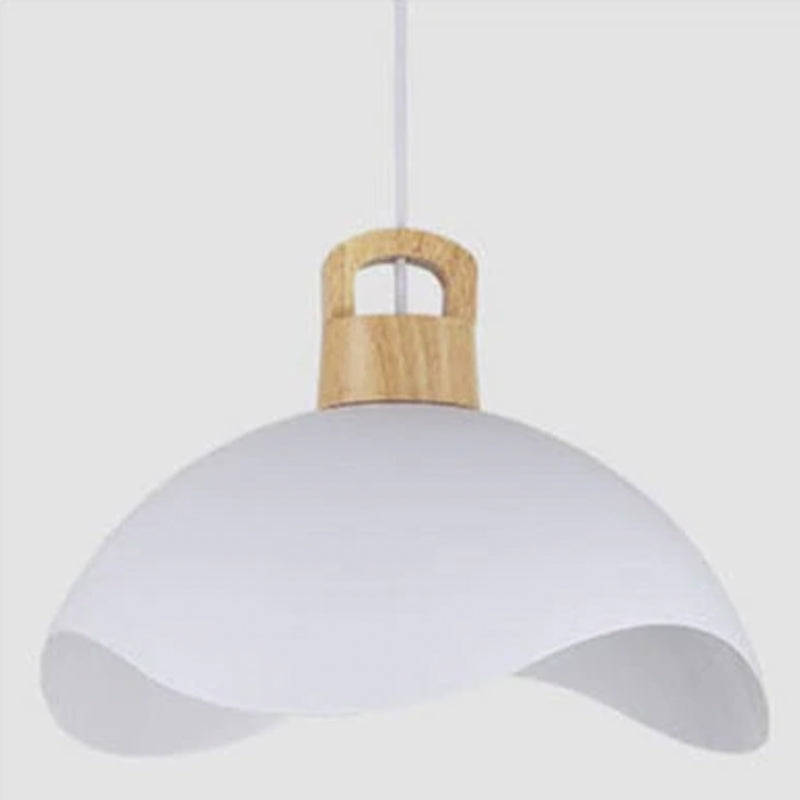 Valentina Colorful Shade Single Pendant Lights, Wood & Metal - Neutralighting
