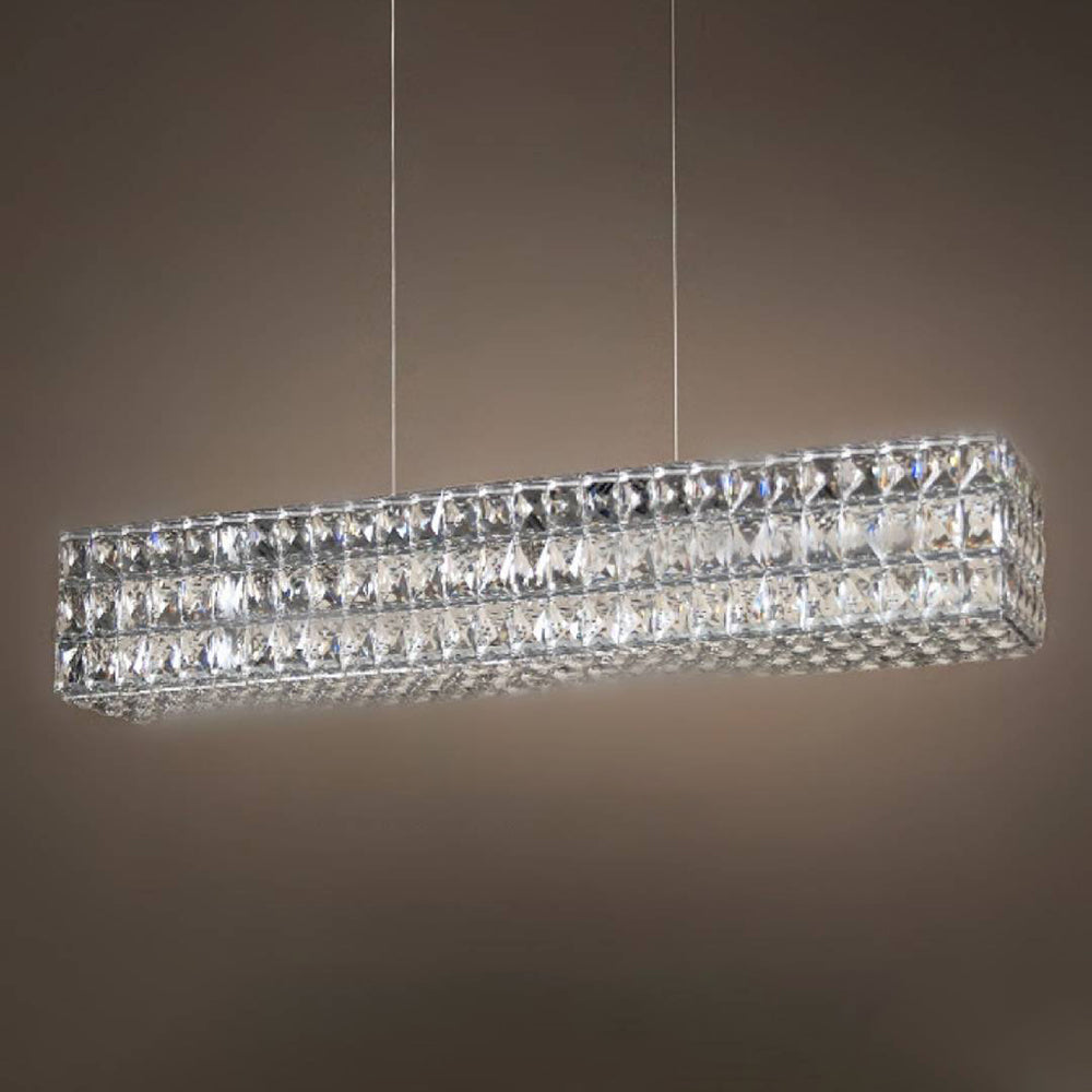 Kristy Rectangular Luxury Crystal Chandelier, 2 Colour - Neutralighting