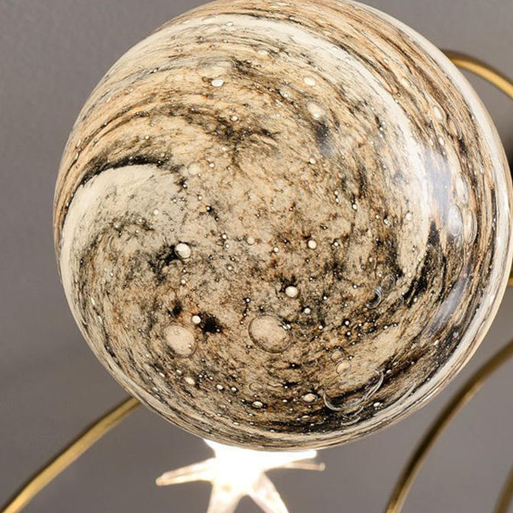 Aria Modern Planet Flush Mount Ceiling Light, Living Room - Neutralighting