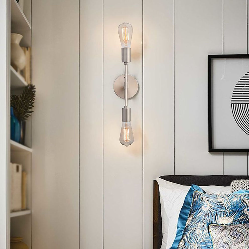 Silva Modern Minimalist Wall Lamp, Metal, Black/Silver/Gold, Bathroom - Neutralighting