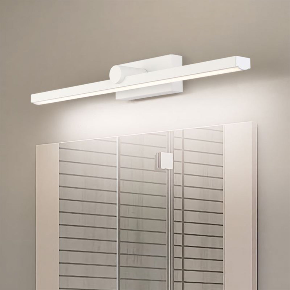 Arisha Nordic LinearMetal Mirror Front Vanity Wall Lamp, White - Neutralighting