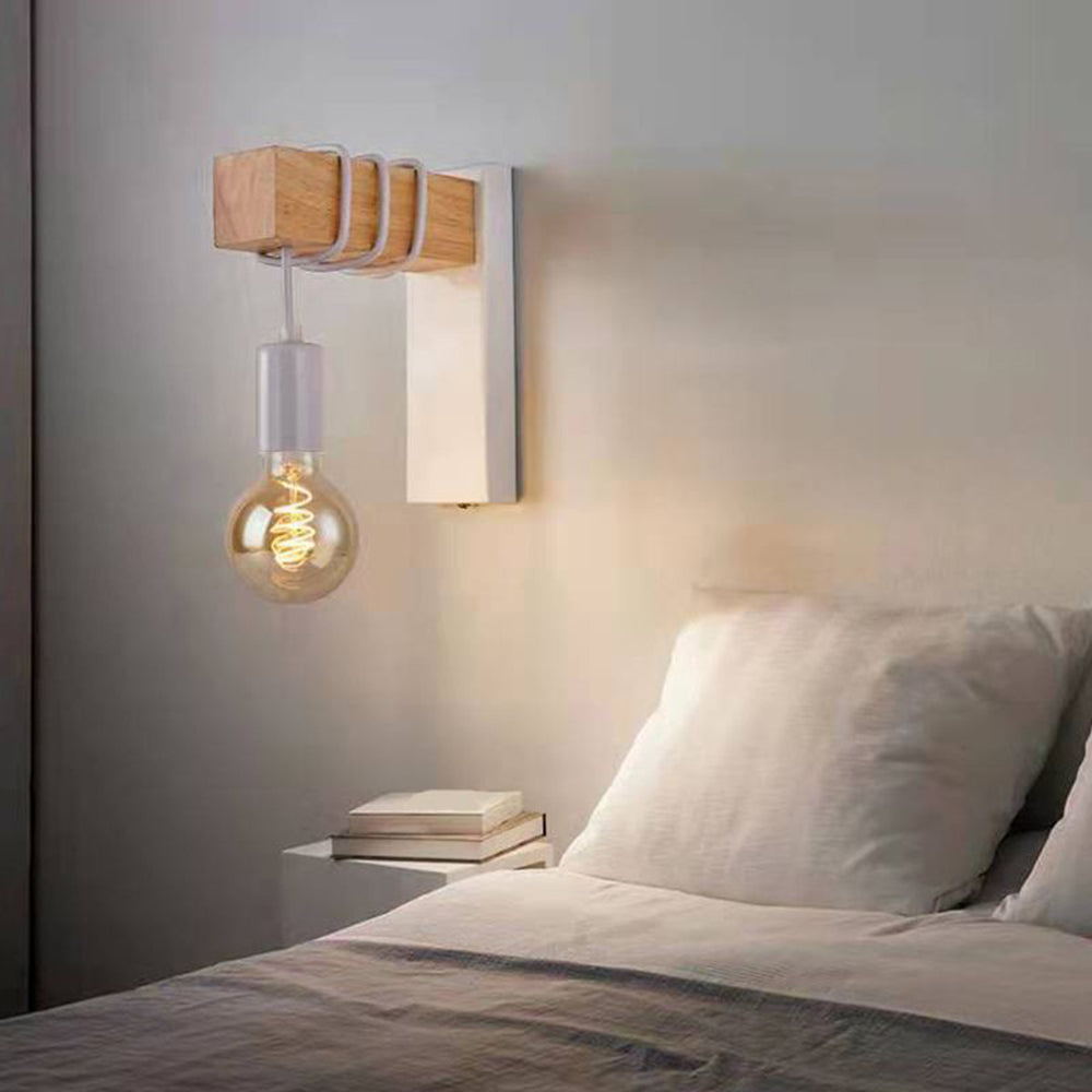 Silva Wall Lamp Bulb Industrial, Metal, Black/White, Living Room - Neutralighting