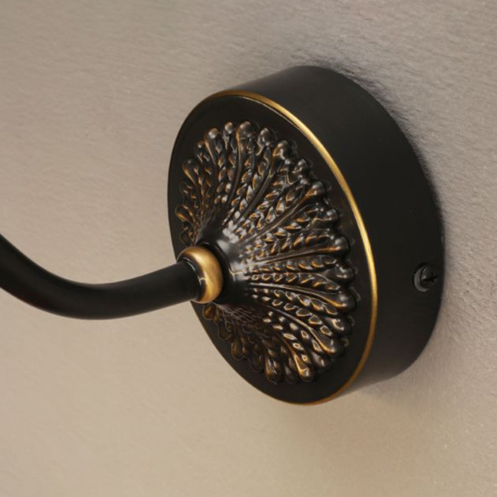 Arisha Modern Staghorn Shaped Vanity Mirror Front Wall Lamp, Black/Brass - Neutralighting