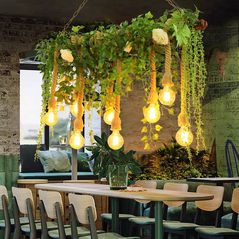 Ritta Natural Decorative Metal/Glass Pendant Light, Green - Neutralighting