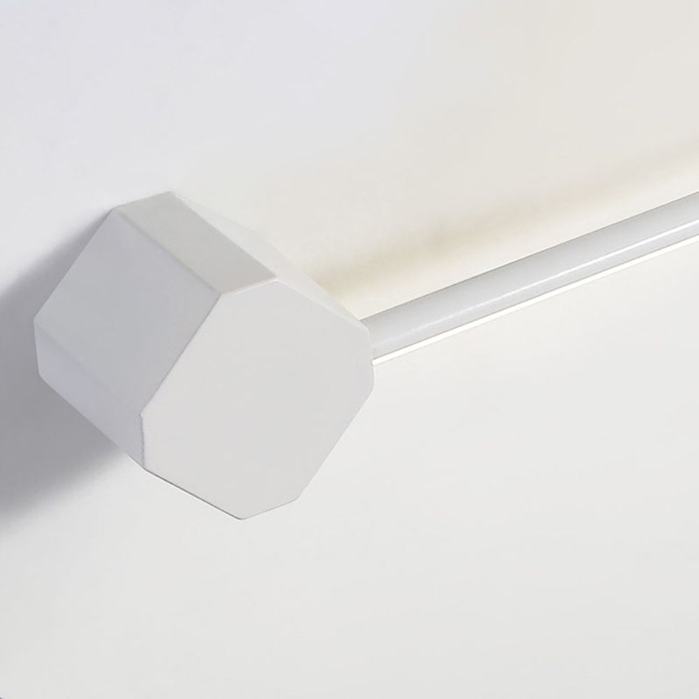 Arisha Minimalist Square Linear Metal/Acrylic Wall Lamp, Black/White - Neutralighting