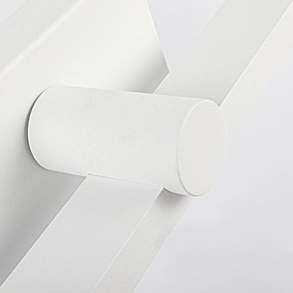 Arisha Nordic LinearMetal Mirror Front Vanity Wall Lamp, White - Neutralighting