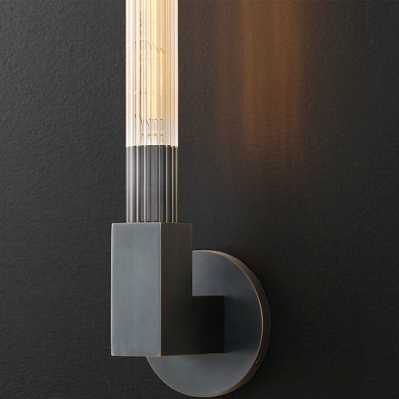 Kristy Indoor Wall Lamp Glass Brass Mid-century Restaurant Bedroom - Neutralighting