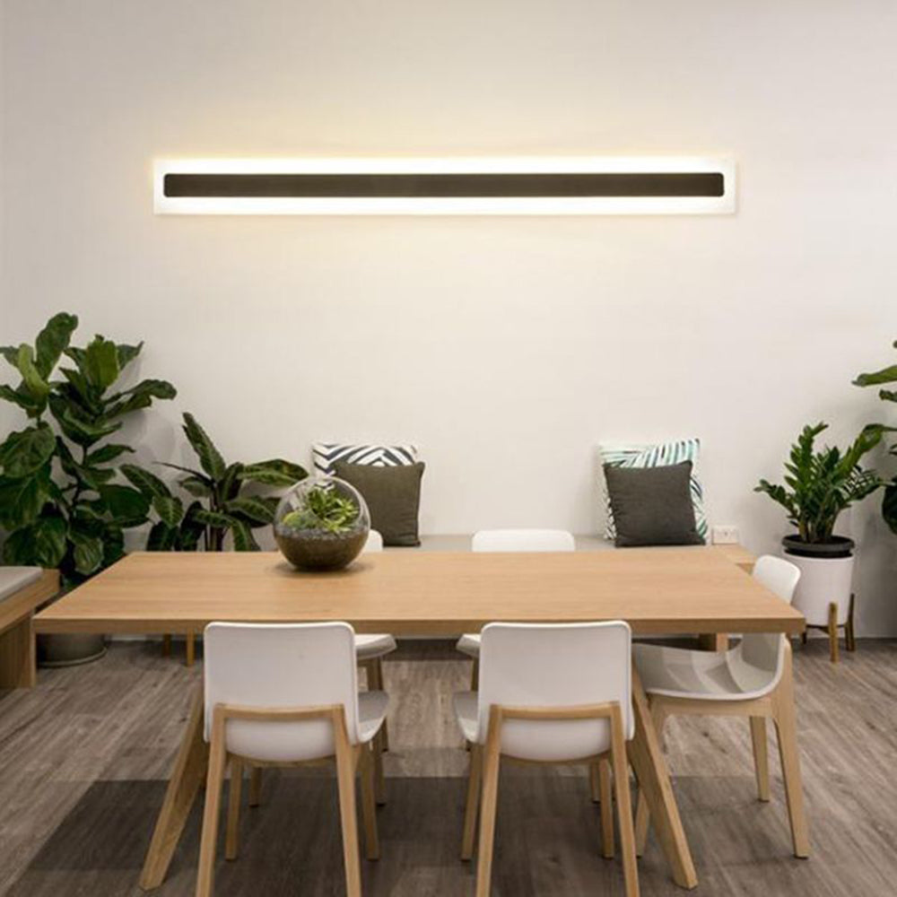 Arisha Minimalist Linear Metal/Acrylic Wall Lamp, Bathroom - Neutralighting