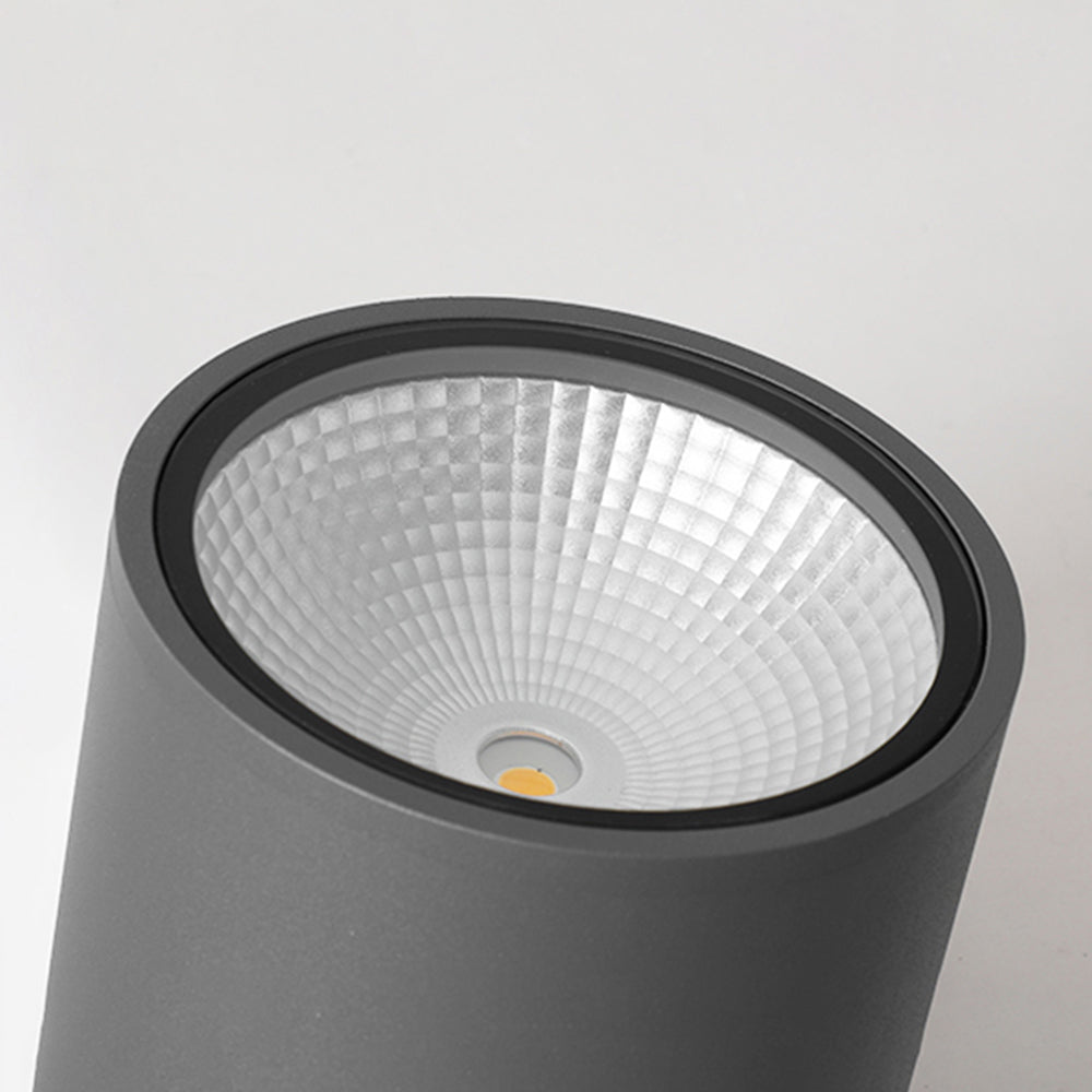 Ray Modern Black Cylindrical Flush Mount Ceiling Light Spotlight - Neutralighting