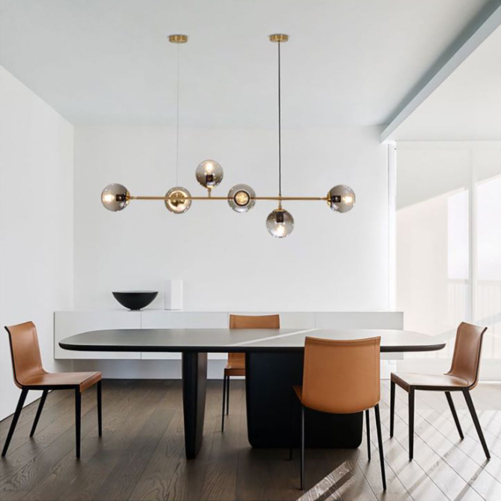 Valentina Modern Bubble Metal/Glass Pendant Light, Gold - Neutralighting