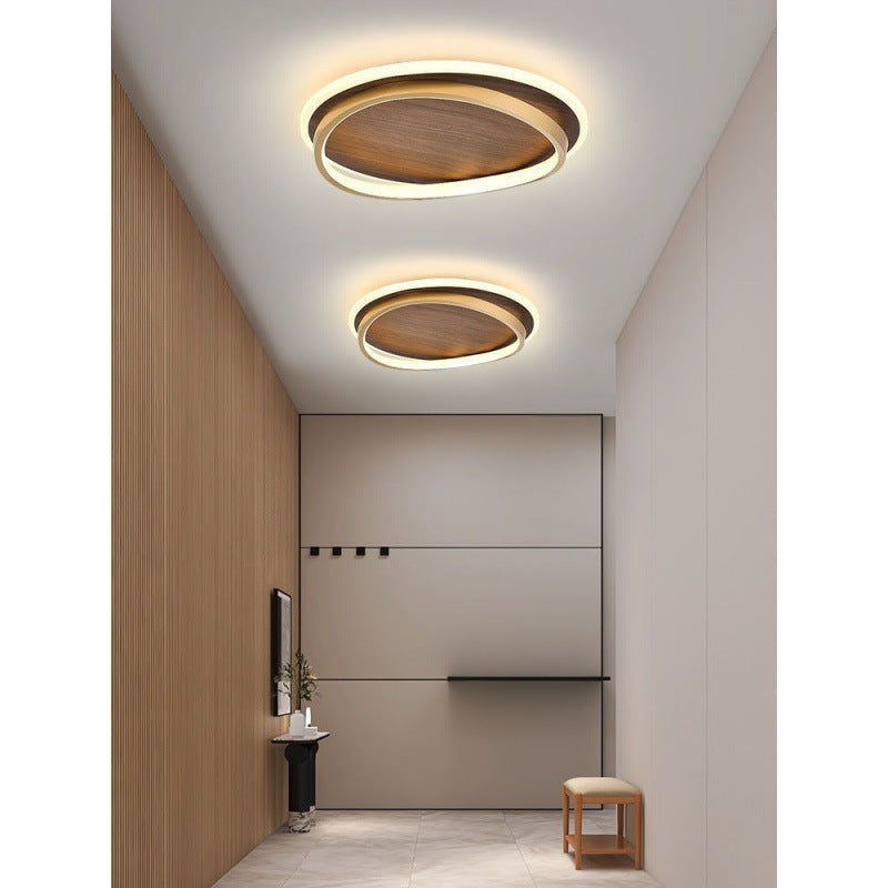 Arisha Modern Rund Dimmable Ceiling Light Gold Metal Acrylic Bedroom - Neutralighting