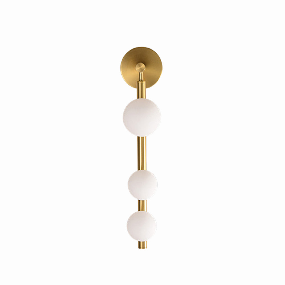 Valentina Modern Globe Metal/Glass Wall Lamp, Black/Gold - Neutralighting