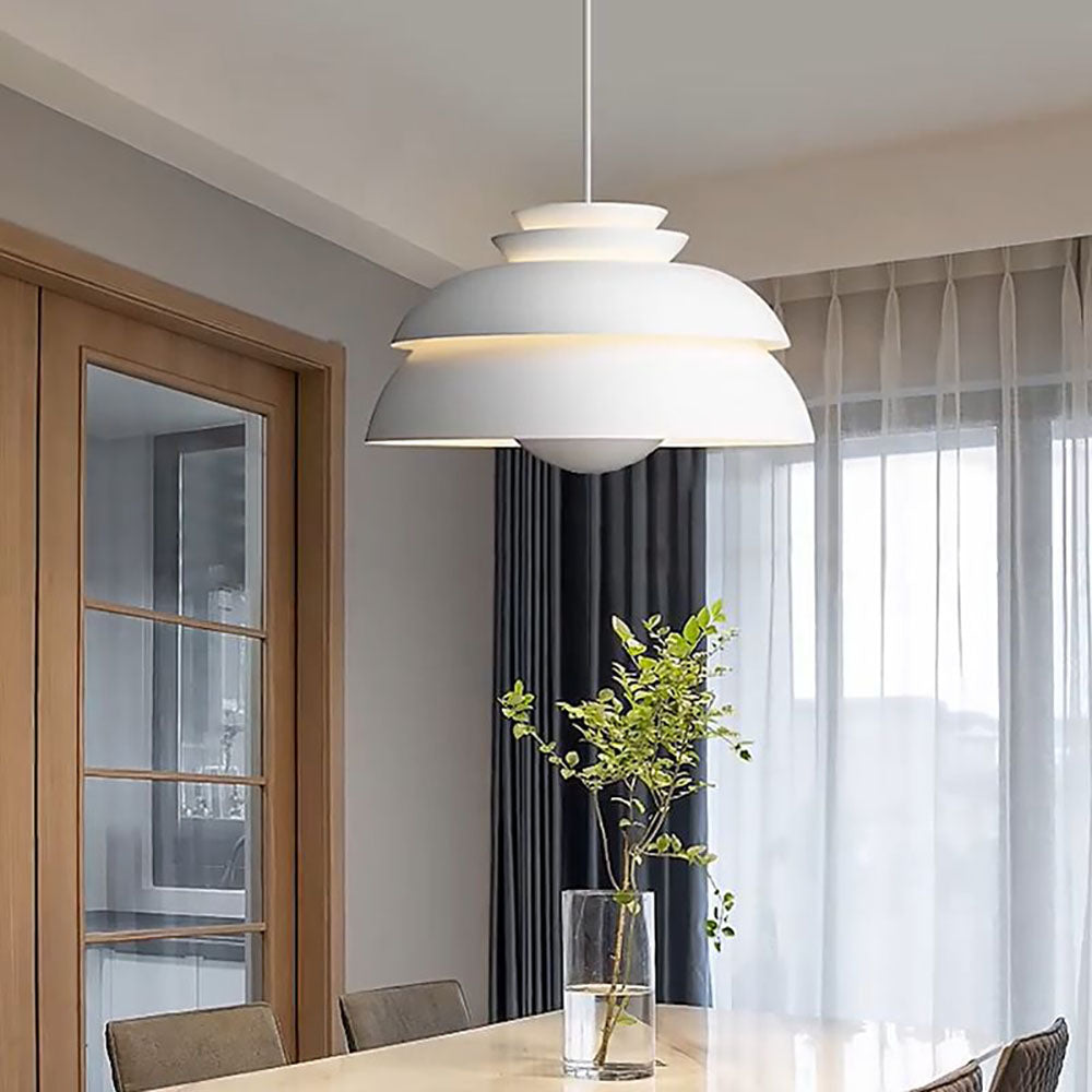 Valentina Modern White Pendant Light, Metal - Neutralighting