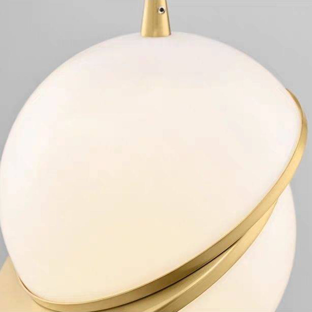 Valentina Simple Pendant Light, Gold & White - Neutralighting