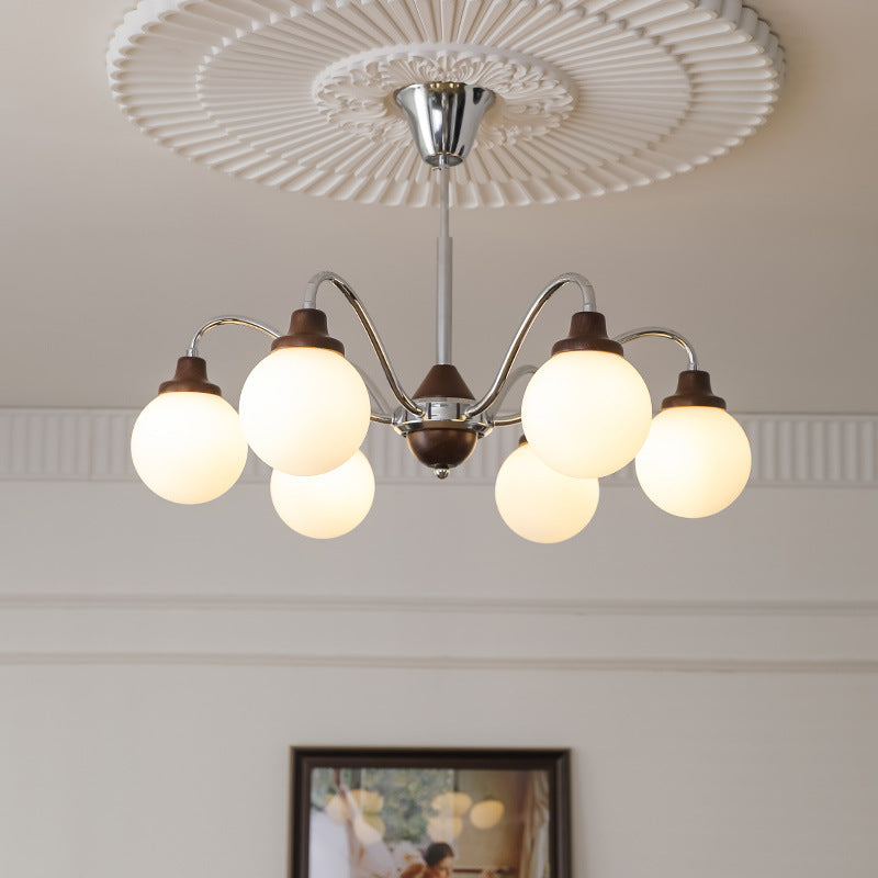 Valentina French LED Chandelier Chrome Gold Living Room/Bedroom - Neutralighting