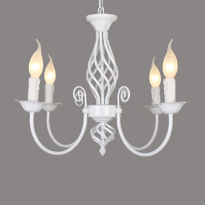 Silva Pendant Light Candle Retro, Metal/Glass, Black/White, Restaurant - Neutralighting
