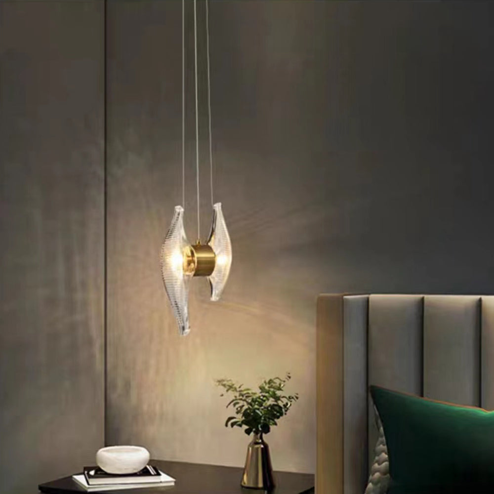 Kristy Luxury Capiz Shell Pendant Light, Glass/Metal, Bedside/Dining Room - Neutralighting