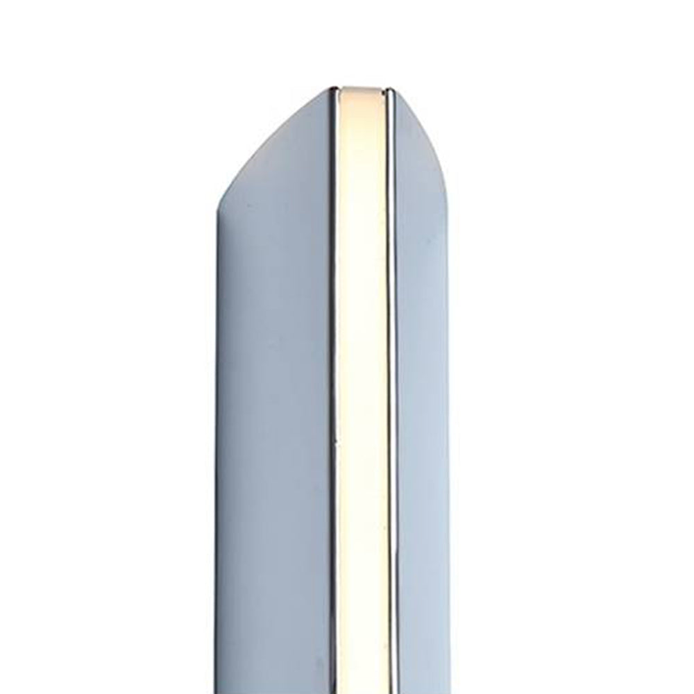 Ray Modern Triangular Prism Metal Outdoor Wall Lamp, Black/Silver - Neutralighting