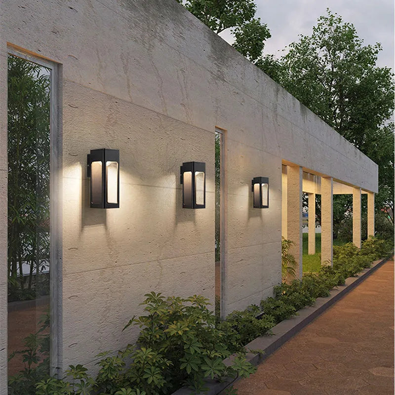 Solith Modern Waterproof Minimalist Geometric Outdoor Wall Light - Neutralighting