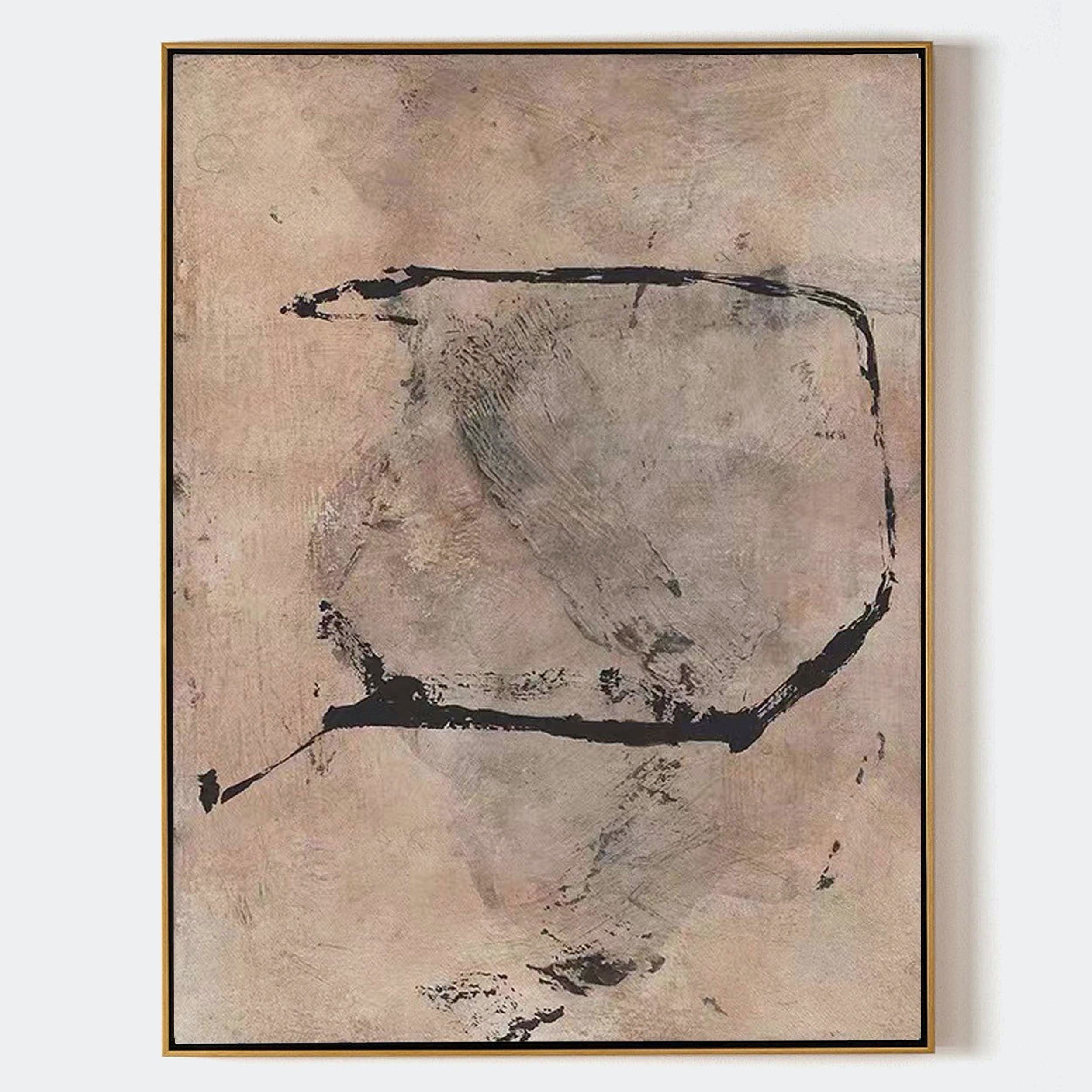 Wabi-sabi Abstract Painting ABAV290 - Neutralighting