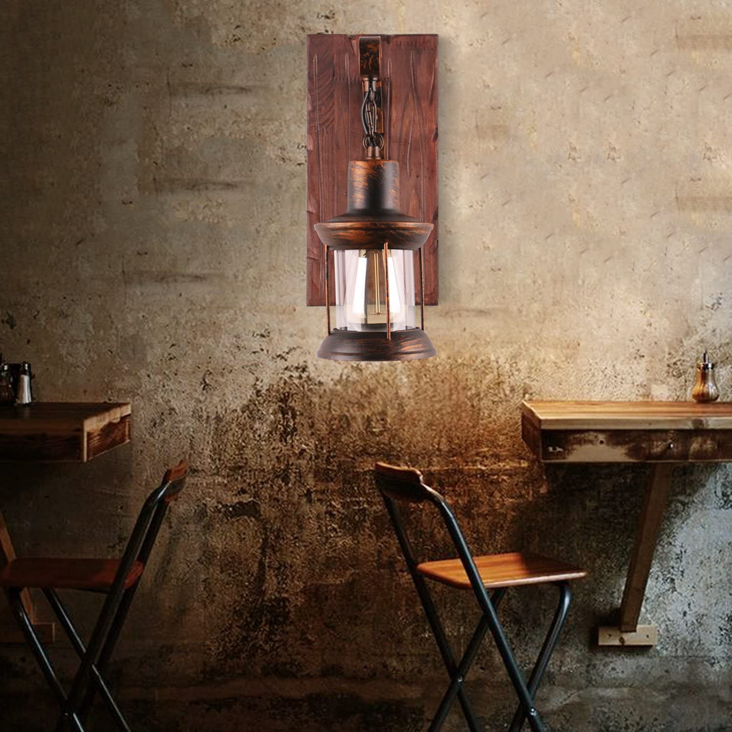 Austin Vintage Lantern Metal Classic Industrial Wall Lamp - Neutralighting