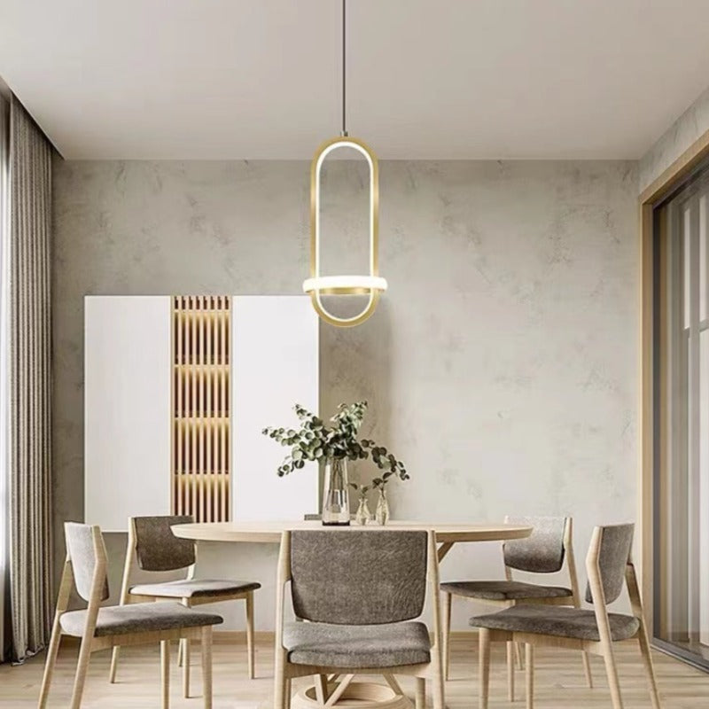 Arisha Modern Minimalist LED Ring Pendant Light Bedsides - Neutralighting