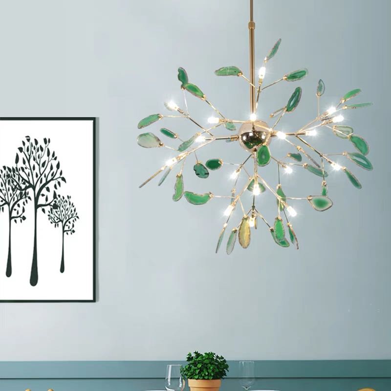 Aria Agate Creative Colourful Chandelier Bedroom/Living Room - Neutralighting