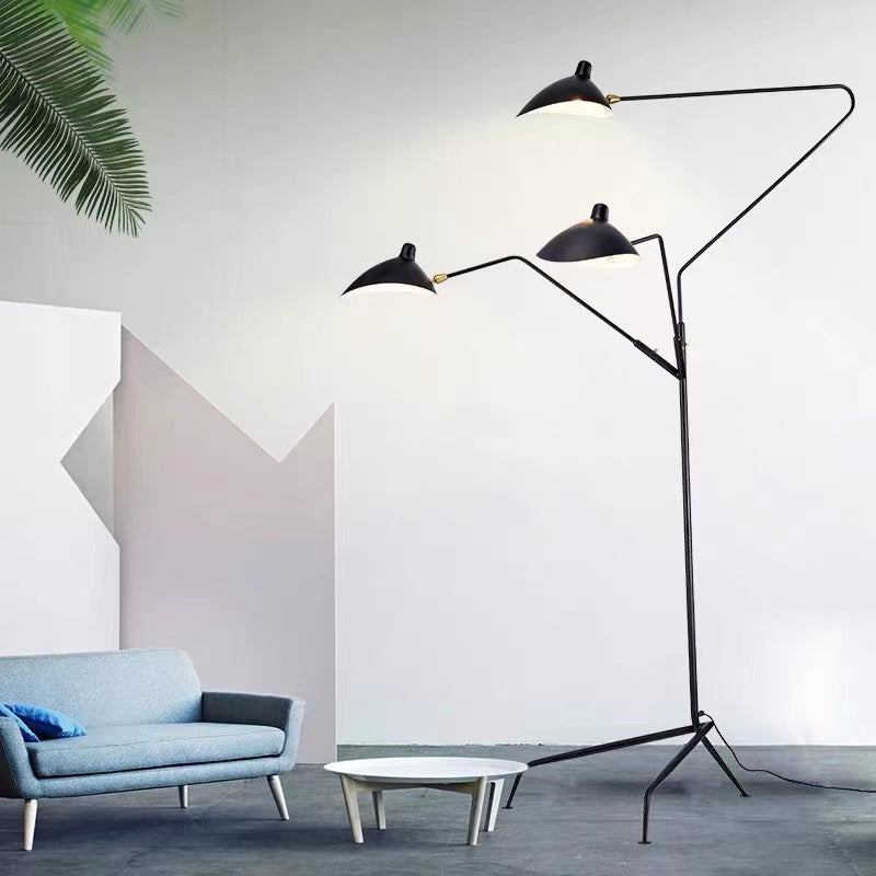 Schmitt Industrial Floor Lamp, 1/3 Heads - Neutralighting
