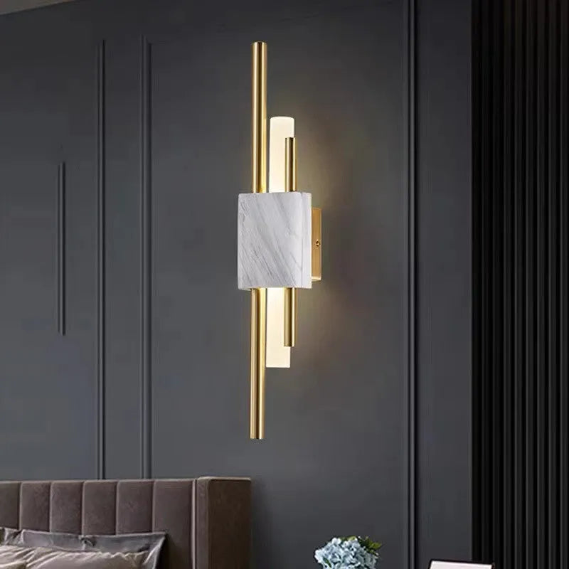Arisha Modern Metal/Marble LED Wall Lamp - Neutralighting