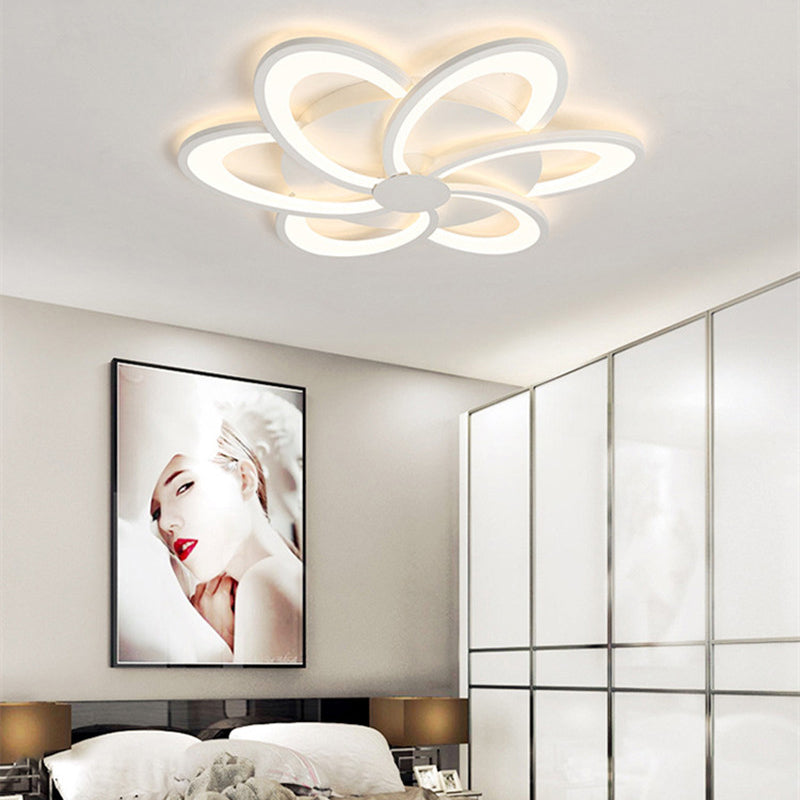 Arisha Flower Shape Ceiling Light White , 2 Style - Neutralighting