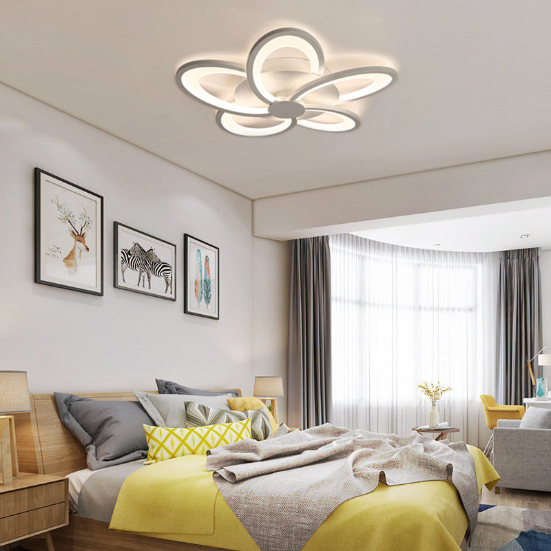 Arisha Flower Shape Ceiling Light White , 2 Style - Neutralighting