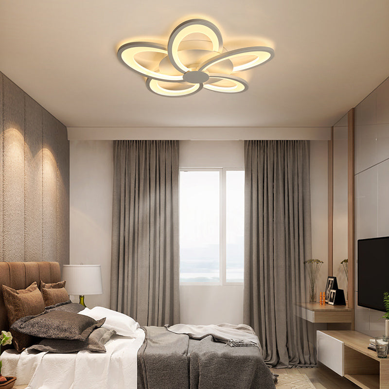 Arisha Flower Shape Ceiling Light White , 2 Style - Neutralighting