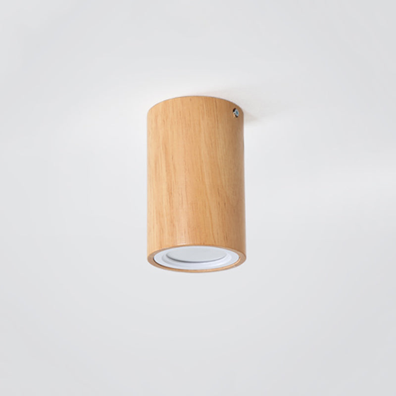 Muto Modern Wood Ceiling Light, Cylindrical, Corridor/Balcony - Neutralighting