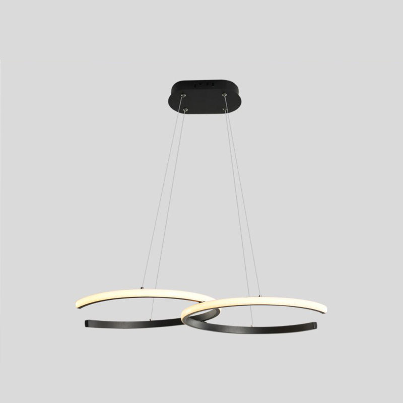 Arisha Modern Minimalist Pendant Light, Double-C - Neutralighting
