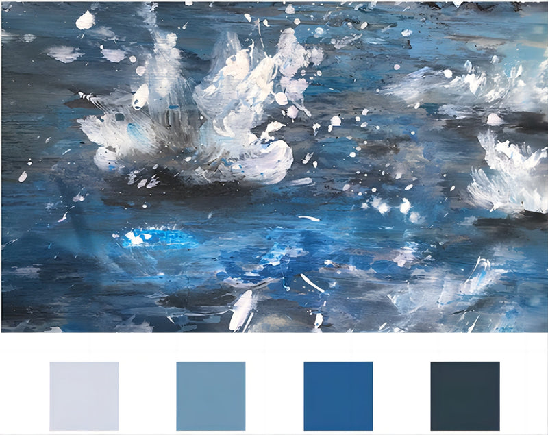Wall Art Dynamic Water Splash Impressionist
