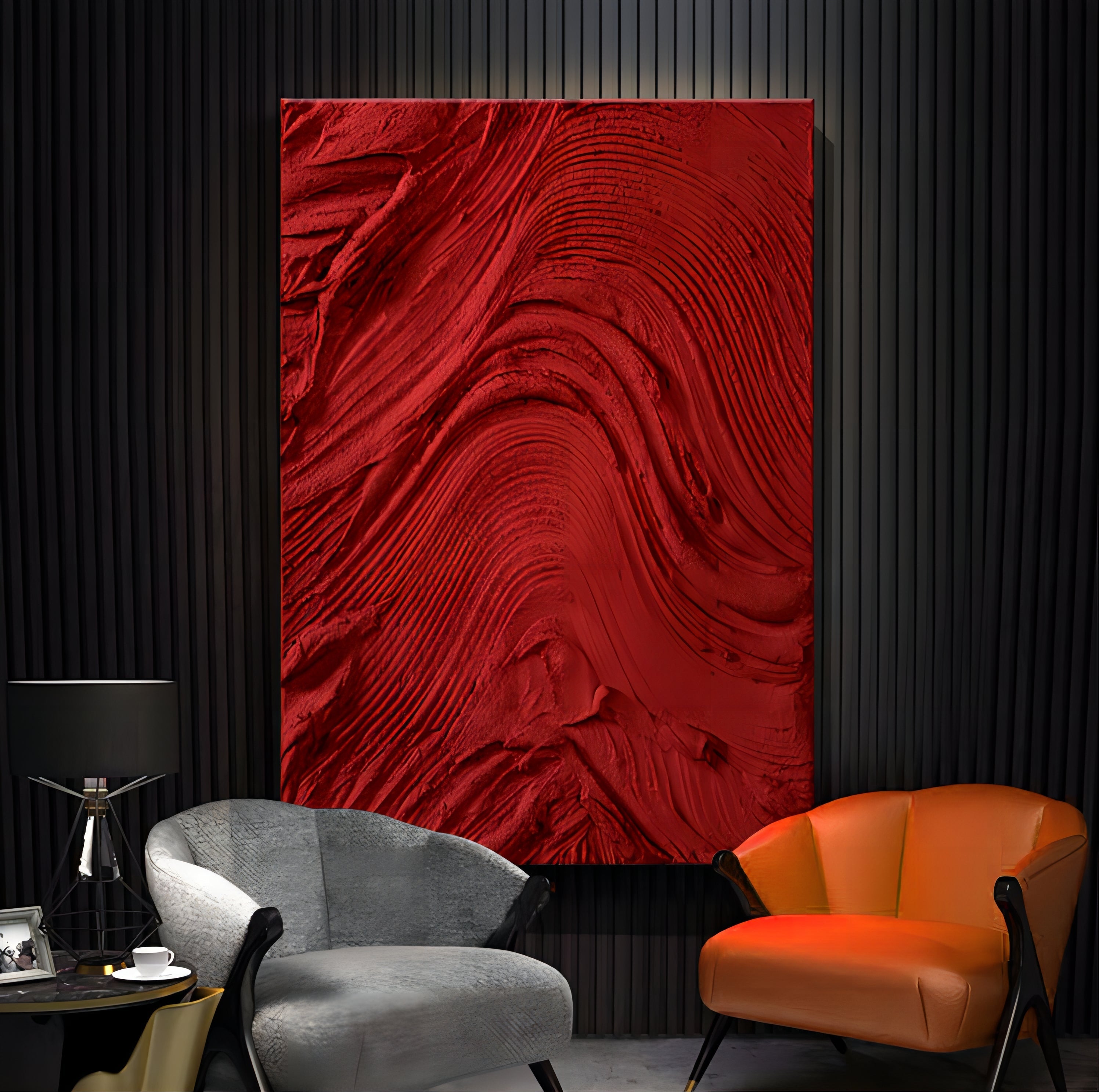 Plaster Art Texture Painting SG006 - Neutralighting