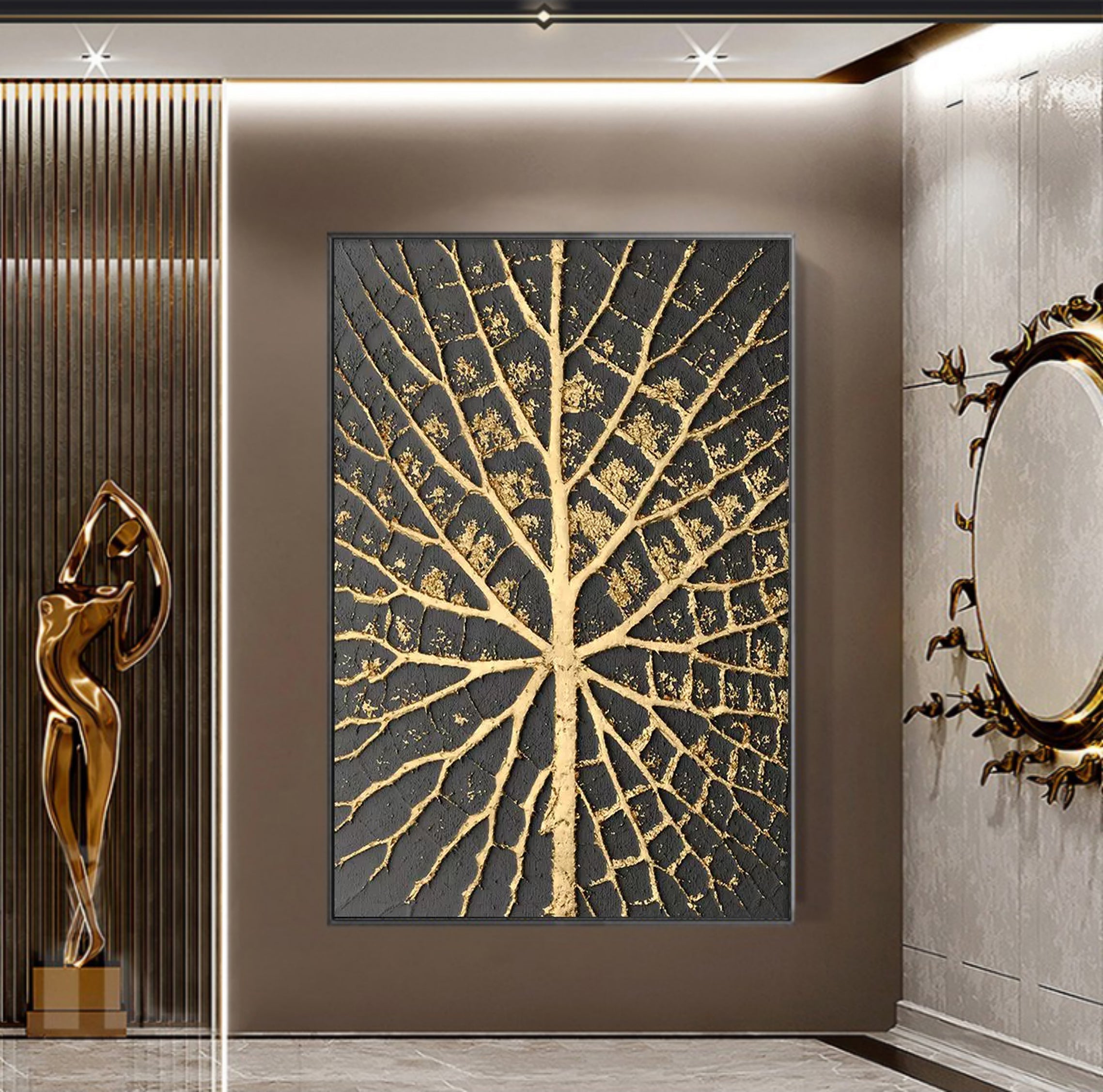 Plaster Art Texture Painting SG027 - Neutralighting