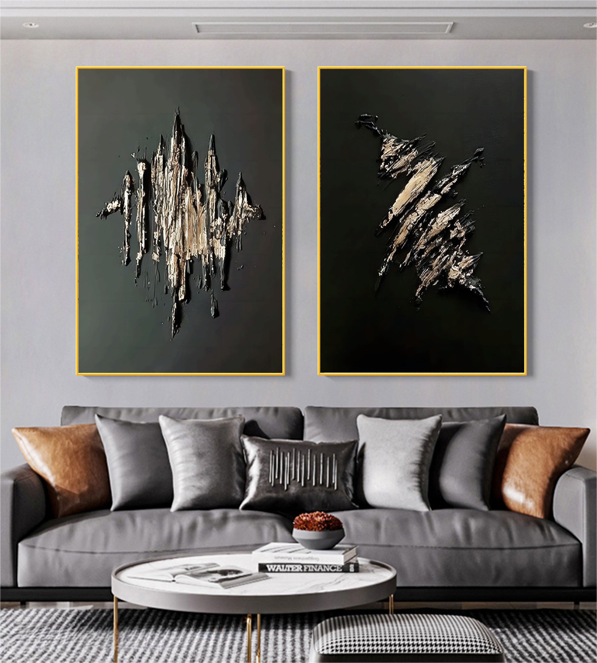 Abstract Painting Set Of 2 SP059 - Neutralighting