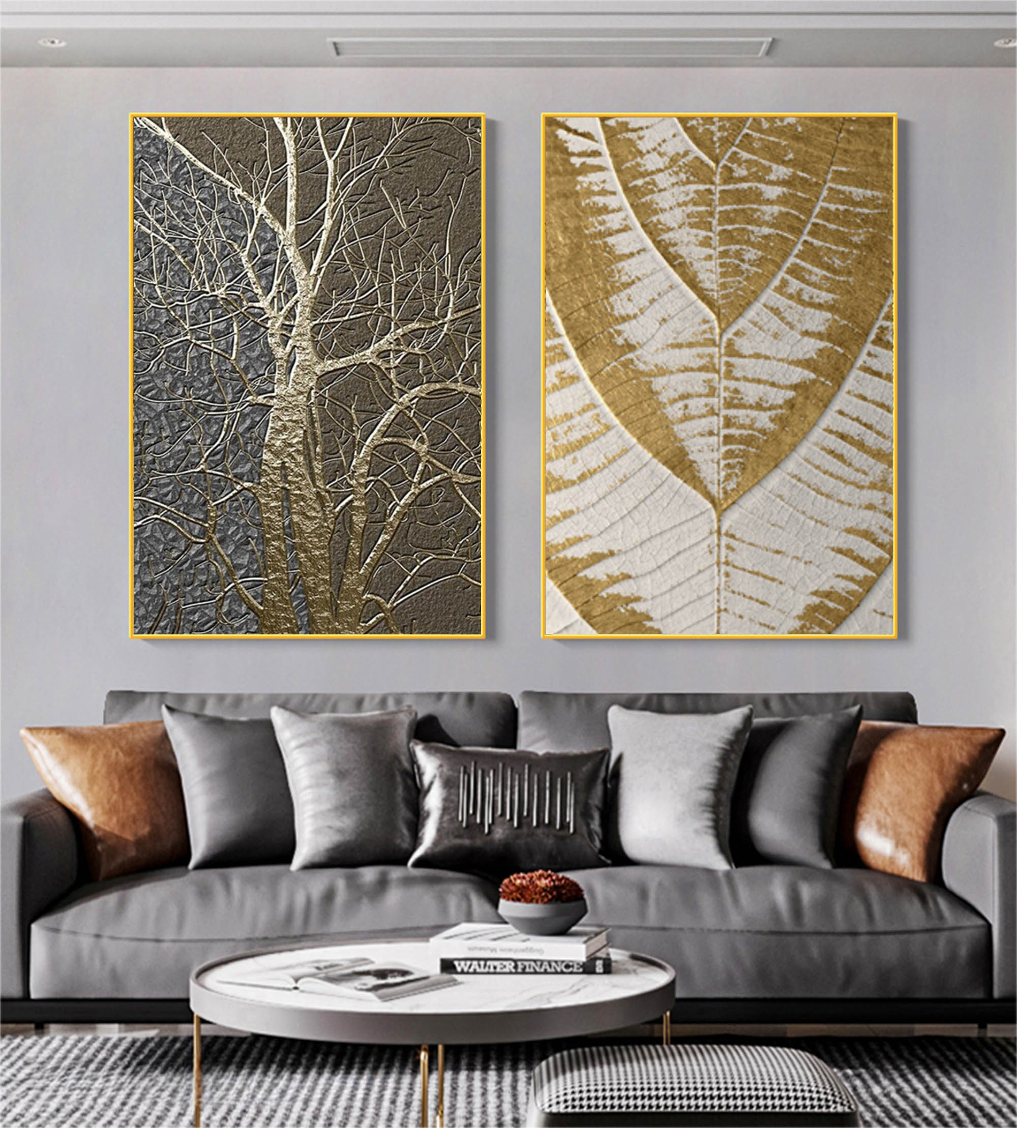 Abstract Painting Set Of 2 SP012 - Neutralighting