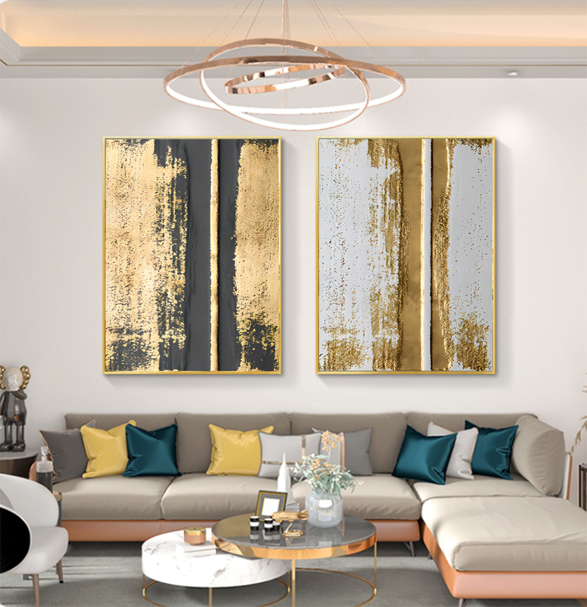 Abstract Painting Set Of 2 SP019 - Neutralighting