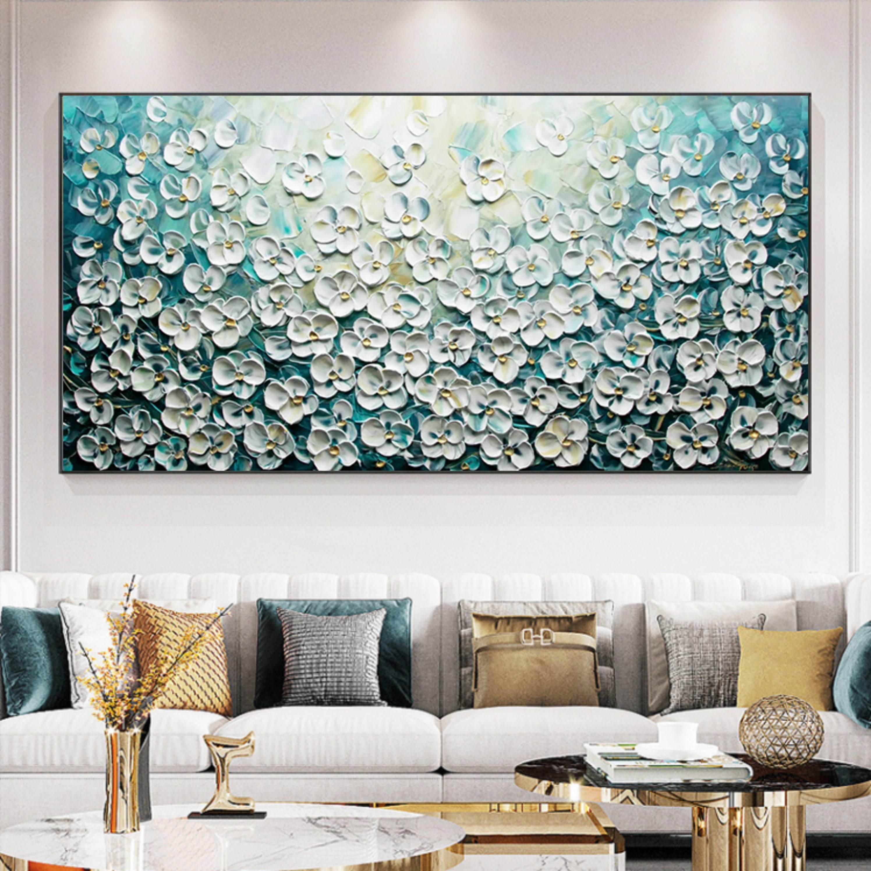 Plaster Art Texture Painting SG051 - Neutralighting