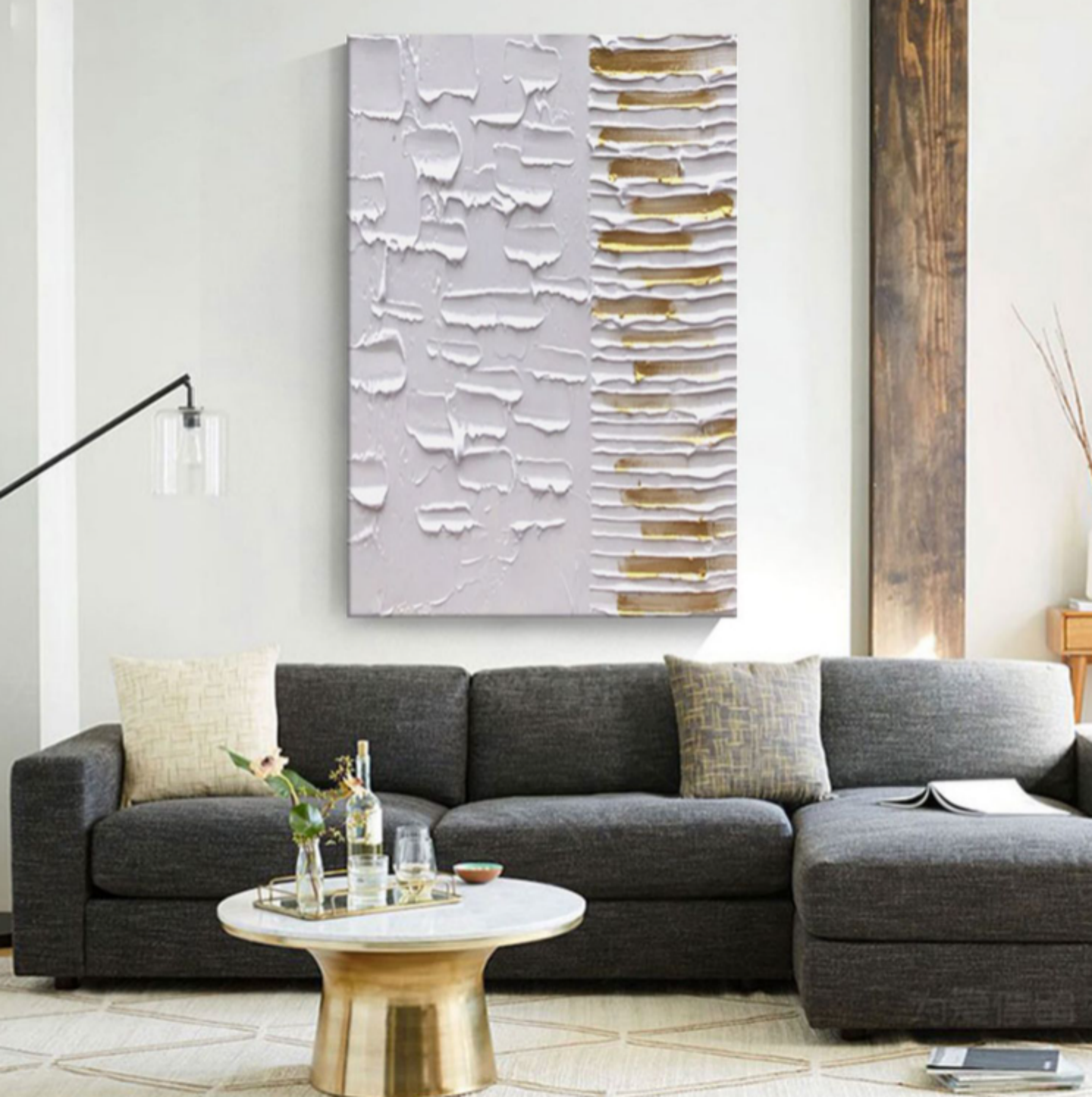 Plaster Art Texture Painting SG072 - Neutralighting