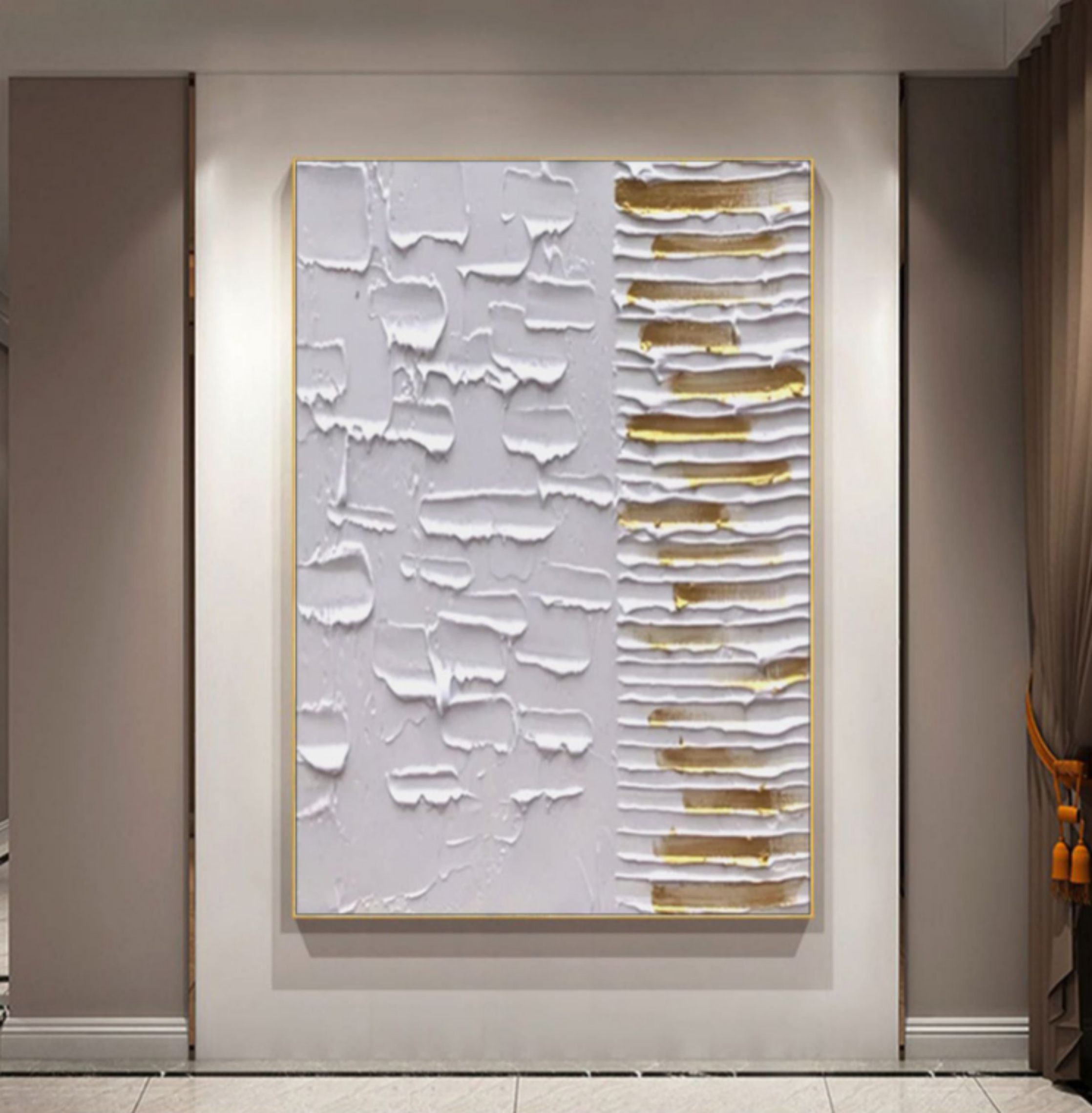 Plaster Art Texture Painting SG072 - Neutralighting