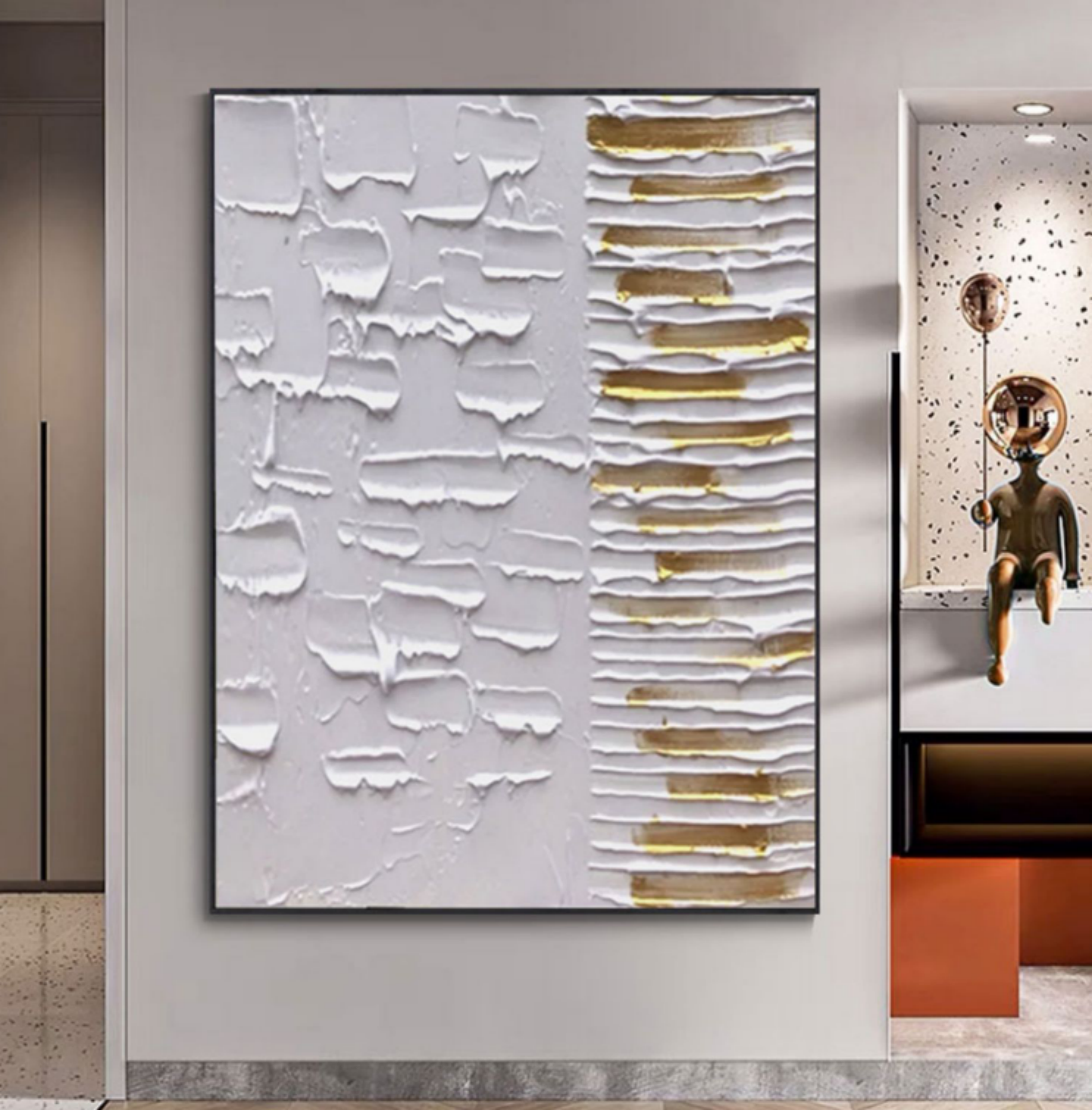 Plaster Art Texture Painting SG072 - Neutralighting