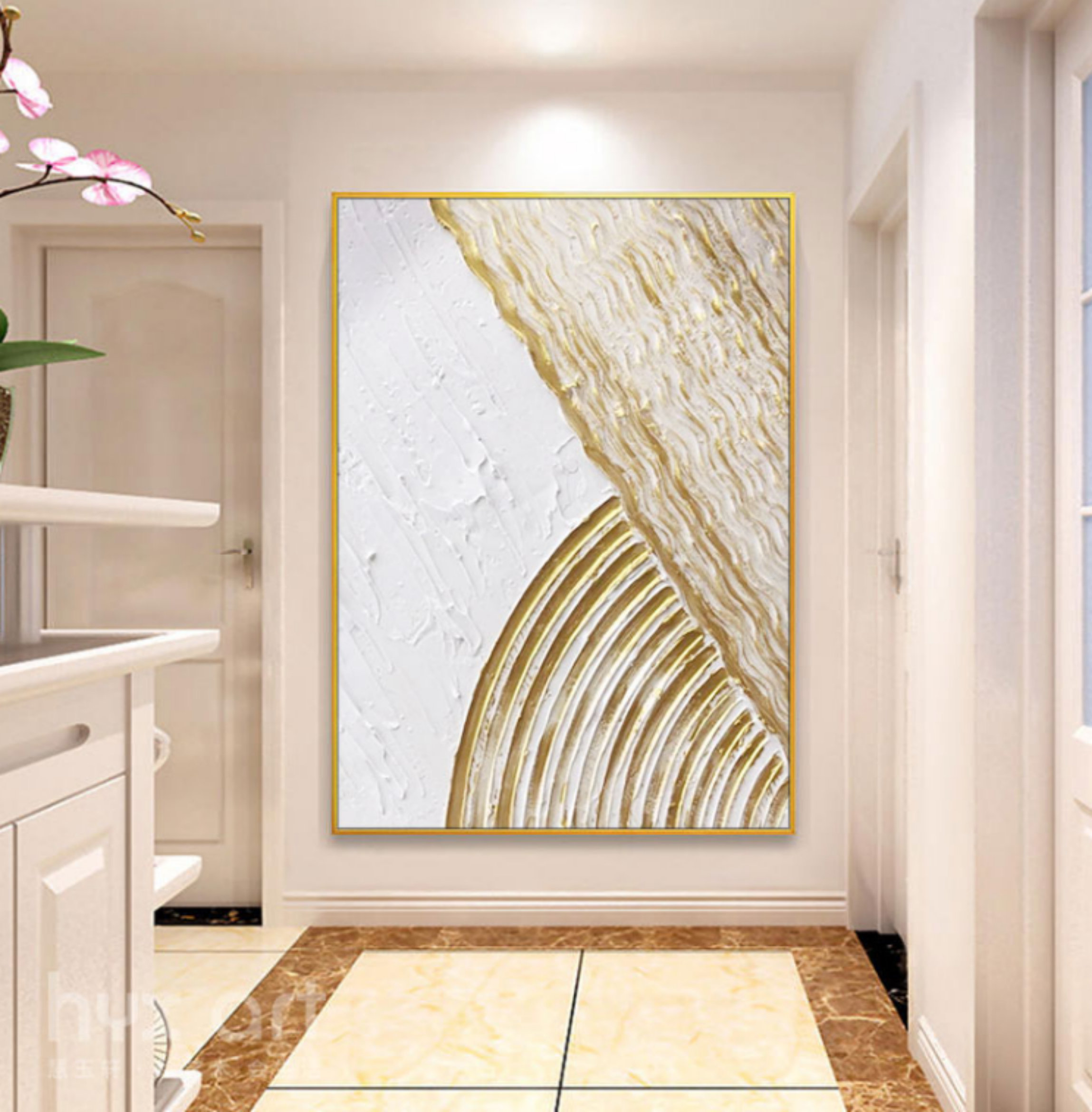 Plaster Art Texture Painting SG074 - Neutralighting