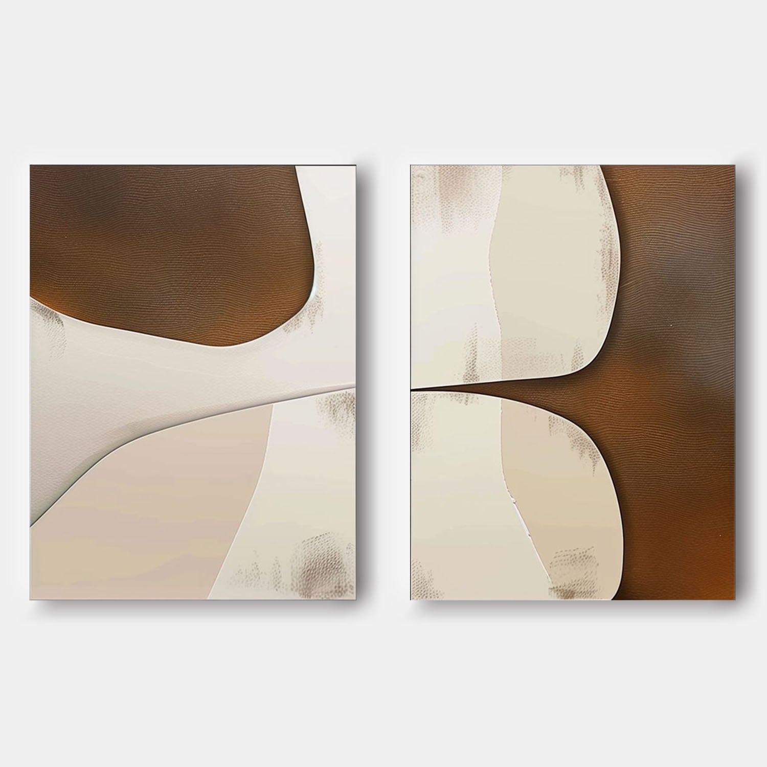 Modern Minimalist Wall Art 2 Piece Set MMWA002 - Neutralighting
